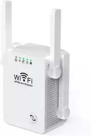 WiFi Extender Signal Booster for Home,with 4 External Antennas Ethernet Ports