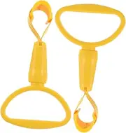 LOEFLIFA 2pcs Semicircle Bus Subway Handle Rings Versatile Car Hand Straps for Elderly Assistance for Transportation and Home Use Robust Design for Long Term Reliability