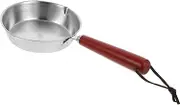 LAPYAPPE Mini Stainless Steel Frying Pan Heat Resistant Egg Skillet for Home Restaurant Use for Omelets and Pastries