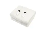 Laura Hill Heated Electric Blanket Double Size Fitted Fleece Underlay Winter Throw - White