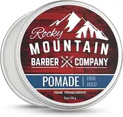 Pomade for Men - Classic Hair Styling Tool Product - 150ml Tub with Strong Firm Hold for Side Part, Pompadour & Slick Back Looks - Medium Shine & Easy to Wash Out - Water Based