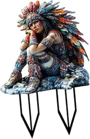 Ｂｅｓｇａ 2D Outdoor Decorative Garden Stake Yard Art Decor Creative,Lawn Ornament,for Landscape,Yard Indoor Outdoor Outside Decor