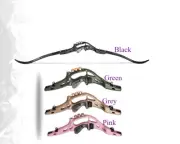 62" Alloy Hunting Takedown Recurve Bow Longbow Archey Laminated Limbs Right Hand