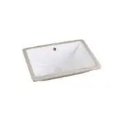 Undermount Basin Rectangle Gloss White Ceramic Sinks Under Counter 455x325x180mm