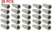 25 Pack BNC Female to F Type Male Coax Coaxial Cable Adapter Connector CCTV Lot