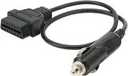 OBD2 Male to Cigarette Lighter Memory Saver Adapter Cable, Car OBDII Emergency Power Supply Cable, 16Pin OBD2 to Cigarette Lighter Female Socket Adapter Connecter