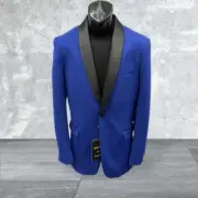 Zacchi Allen 71711 4-Way Stretch Tux Blazer - Royal Blue