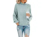 Women'S Elegant Winter Turtleneck Knitted Jumper