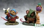 MOUSLING DRUID AND BEEKEEPER Reaper Miniatures Dark Heaven Bones REM77290 D&D