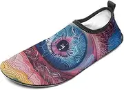 [BTCOWZRV] Water Shoes for Women Men Close-Up of Eyeball Water Sports Shoes Slip-on Breathable Lightweight Athletic Aqua Sock