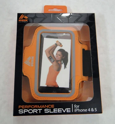 Lifeworks Sports Sleeve IPhone 5 4/4S High Performance Adjustable Armband Orange