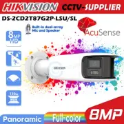 Hikvision 4K 8MP Panoramic ColorVu 180° Panoramic 2Way Talk PoE IP Camera Bullet