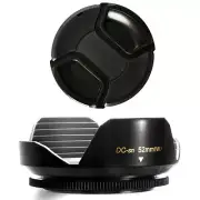 52mm Wide Lens Hood and Lens Cap for Panasonic Lumix DMC-G1,GH1,GF1,G10,G2,GH2