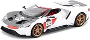 Scale Finished Model Car 1:18 2021 for Ford GT Heritage Edition Die Cast Vehicles Collectible Model Car Decoration Miniature Replica Car