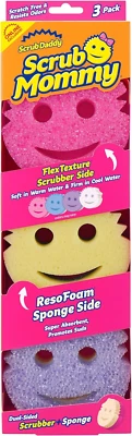 Scrub Daddy Scrub Mommy Sponges - Dish Scrubber + Non-Scratch Cleaning Sponges K