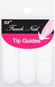 48PCS French Tip Nail Decoration Strip Sticker Stencil Guides Manicure Art DIY 1Pack Type A