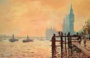 Claude Monet - The Thames and Westminster Poster 17" x 11"