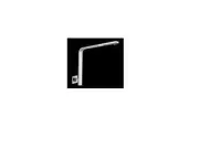 Square Designer Gooseneck Shower Arm Chrome