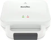 Breville Deep Fill Toastie Maker | 2 Slice Sandwich Toaster | Non-Stick Plates | Cooks a Toastie in 5 Minutes | White [VST091]