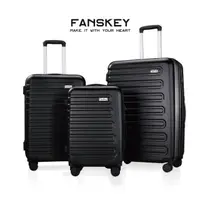 在飛比找momo購物網優惠-【YUE】Fanskey硬殼旅行箱三件組(28吋 24吋 2