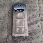 Reach Access Daily Flosser 28 Disposable Snap-On Floss Heads 1 Pack New Sealed