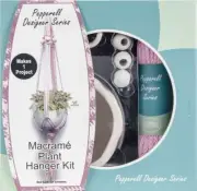 Pepperell Designer Macrame Plant Hanger Kit Pink