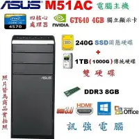 在飛比找Yahoo!奇摩拍賣優惠-華碩 M51AC Core i5電腦主機『240G SSD+