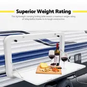 Danoz Direct - Caravan Table Folding Picnic Camping Motorhome Outdoor Tables Locked 800x450mm