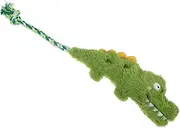 ibasenice Plush Alligator Dog Squeaky Chew for Small Medium and Large Dogs for Teething Puppies Safe Soft Material for Teeth Grinding and Healthy Playtime