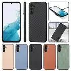 For Samsung Galaxy A54 A25 A14 A05S Slim Leather Wireless Charging Back Case