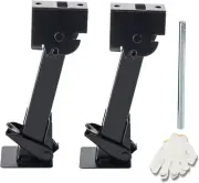 Set of 2 Trailer Stabilizer Leveling Jacks Folding Telescoping Legs for Travel R