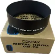 NEW IN BOX! CONTAX Metal Hood GB-76 for N1 NX N Digital Zeiss Planar 50/1.4 AF