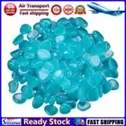 LF# 100Pcs Reusable Glow In The Dark Pebbles for Outdoor Landscaping (Blue)