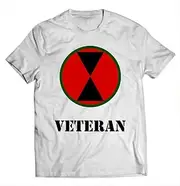 [VidiAmazing] 7Th Infantry Division Shirt 7Th Id Shirt Veteran Bl Hd ds115 T-Shirt