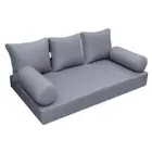 |SLIPCOVER ONLY|S3 Daybed Mattress Bolster Pillow Covers Knife Edge TwinXL AD001