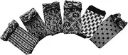FOYTOKI Fashionable Fishnet Lace Ankle Socks Stretchy Nylon Mesh Socks for Women 6 Pair Pack