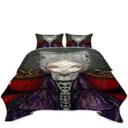 The Violet Duchess Rococo Style Portrait Maiden Coverlet