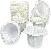 Cupcake Liners – Muffin Cases White – 60pcs of Greaseproof Paper Wrap Cups for Baking Muffins and Cupcakes – Disposable Liners for Parties and Birthdays (White)