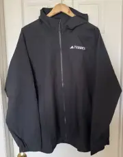 adidas Womens 2X TERREX MULTI 2L RAIN.RDY FULL-ZIP JACKET (PLUS SIZE) IV9836 NEW
