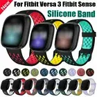 Fitbit Sense Versa 4 3 2 Replacement Silicone Sport Band Strap Watch Wristband