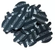 Bulk Pack of 30 (10 Sets) Ruthless Extra Strong Dart Flights -Black Pear Shape