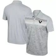 Men's Colosseum Gray Vanderbilt Commodores Cybernetic Polo