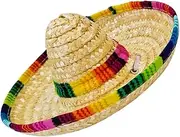 ROMISBABA 2pcs Woven Hat for Pets Creative Elastic Beaded Headdress S Random Patterns Colors for Parties Photo Props Comfortable Soft for Dogs and Cats Random Color