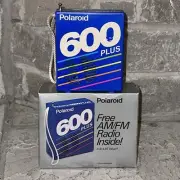 Polaroid 600 Plus Camera Transistor Radio Film Advertising AM/FM Vintage 1989