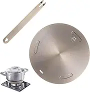Induction Interface Disk - Induction Converter Plate, Induction Cooking Disk | 430 Stainless Steel Induction Diffuser Plate, Induction Cooktop Heat Diffuser for Home Kitchen Electric Stove