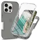 For iPhone 16/16 Pro/16 Pro Max Shockproof TPU Case Screen Protector Full Cover
