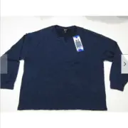 David Bitton BUFFALO Womens Sweater Shirt (Navy Heather Blue,S) NWT