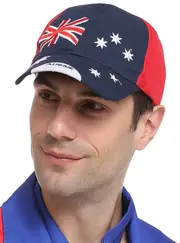 Navy Blue Aussie Flag Print Cap