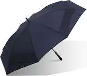 Umbrella Oversized Double Canopy Golf Umbrella Vented Windproof Stick Umbrella 52 Inch Auto Open Outdoor Family Umbrella for Rain or Sun Sun and Rain Proof
