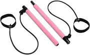 Pilates Bar Kit - Elastic Fusion Pilates Bar | Elastic Training Puller Pulling Rope, Multifunctional Fitness Bar Pilates Equipment, Lightweight Workout Bar Fitness Supplies for Women, Men, Boys, Girls